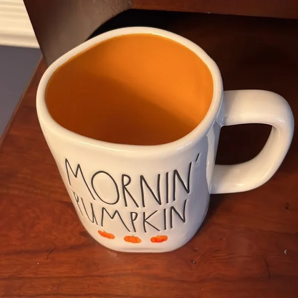 Rae Dunn MORNIN PUMPKIN Mug - Picture 2 of 3